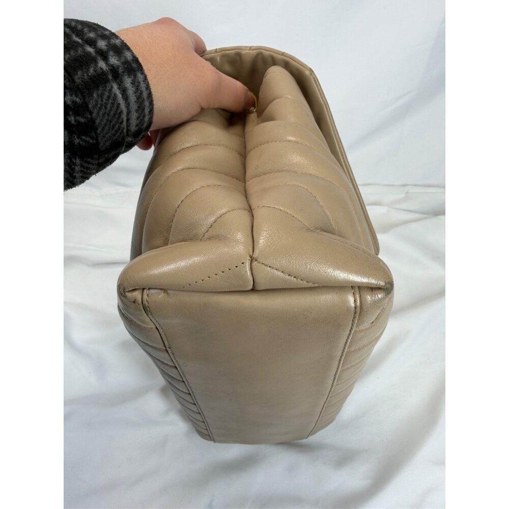 Saint Laurent LouLou Medium Beige Matelesse SPB-MS 359088 - Picture 5 of 16